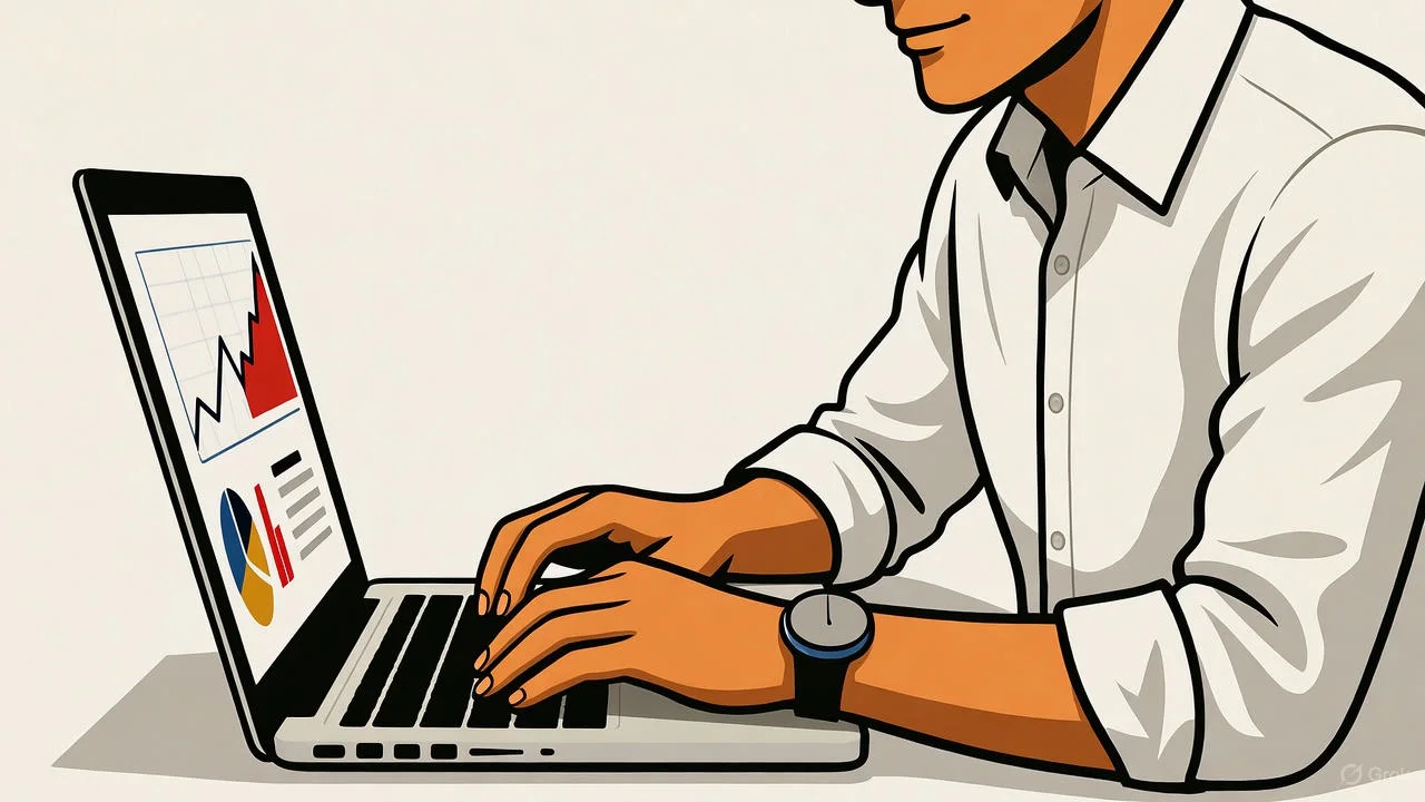 Entrepreneur Working Confidently